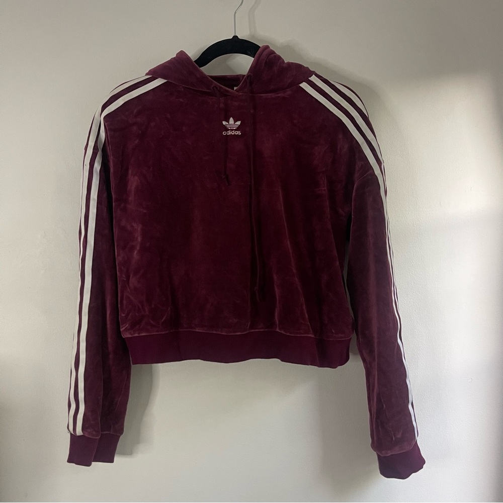 Adidas Velour Oversized Hoodie